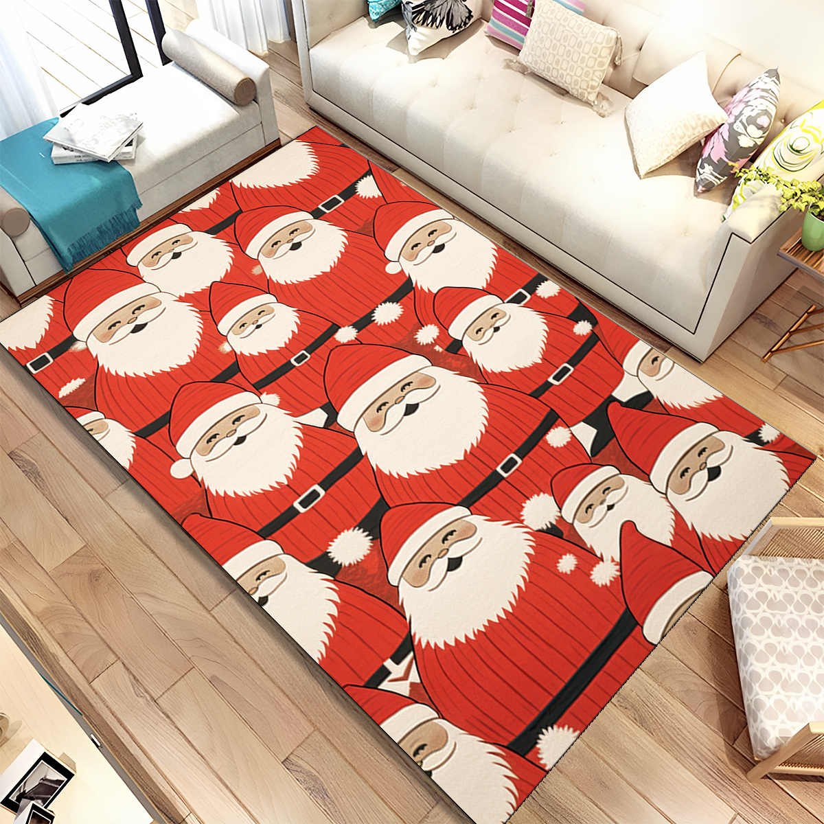 Commercial Printing For Sale - Cute Santa Claus Merry Christmas Tree