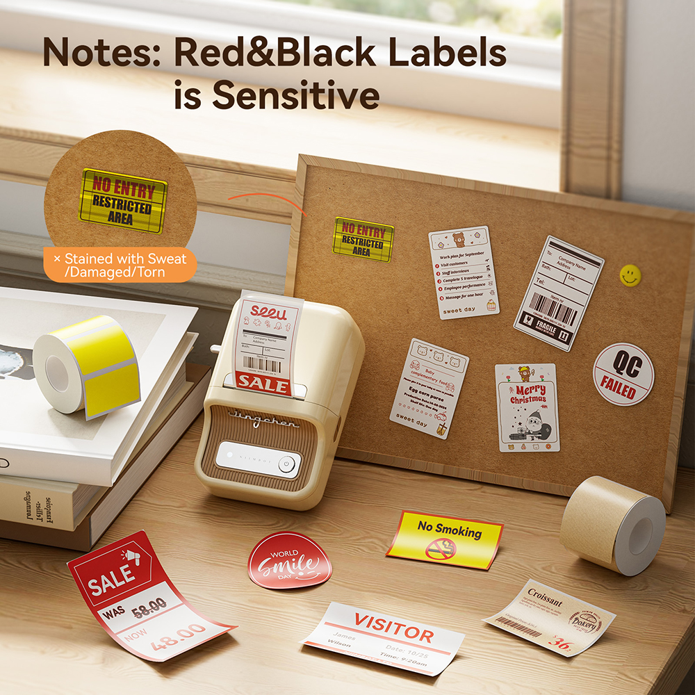Commercial Printing Business - Niimbot B21 PRO Red Black Color