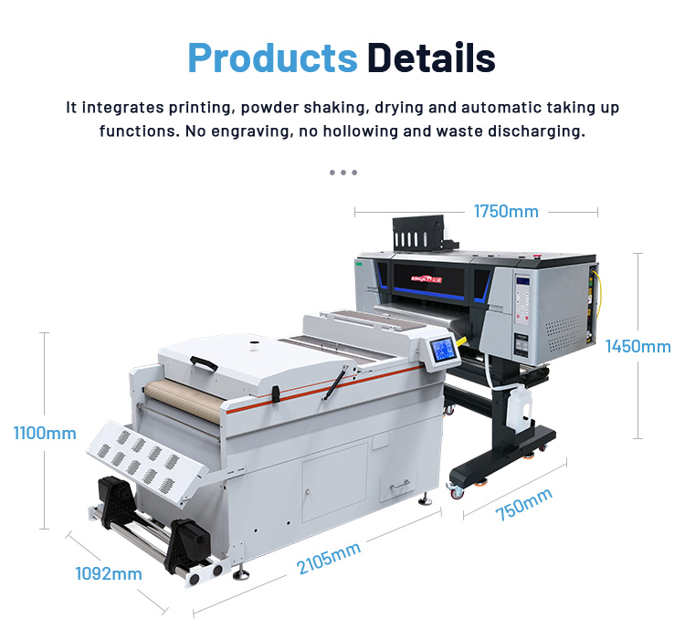 2025Kingjet Dtf Printer I3200  - огляд і ціна Dtf Powder Shaker