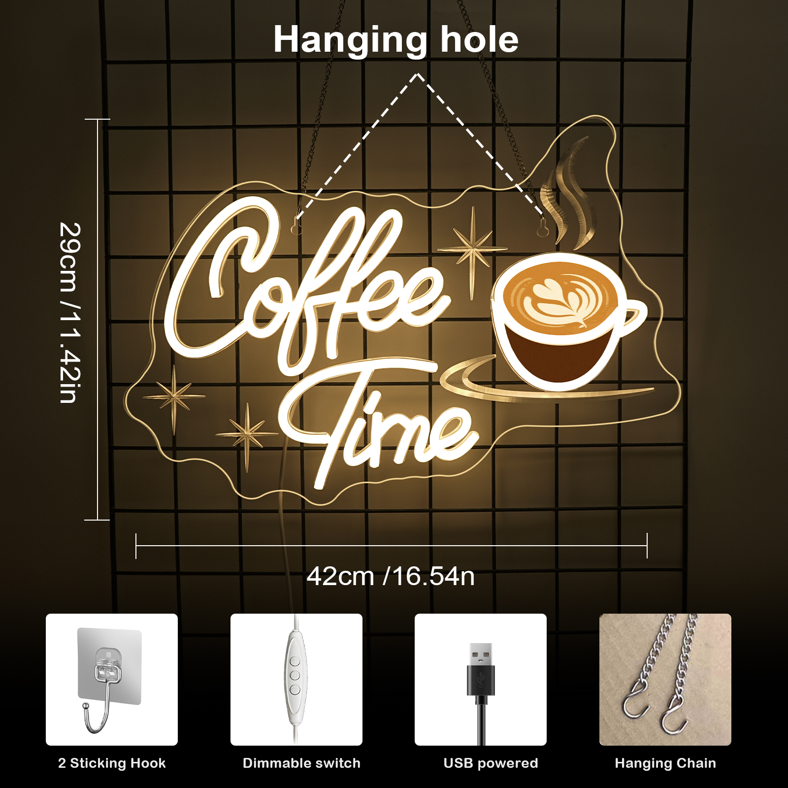 Coffee Time Neon Sign UV Print - огляд і ціна Commercial Printing Business