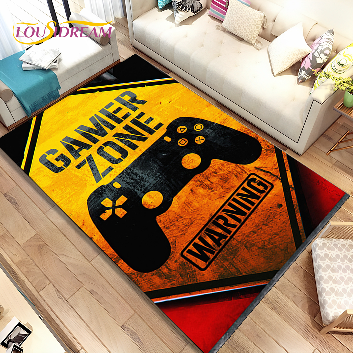 Cartoon Game Gamer Gamepad Rug - огляд і ціна Commercial Printing For Sale