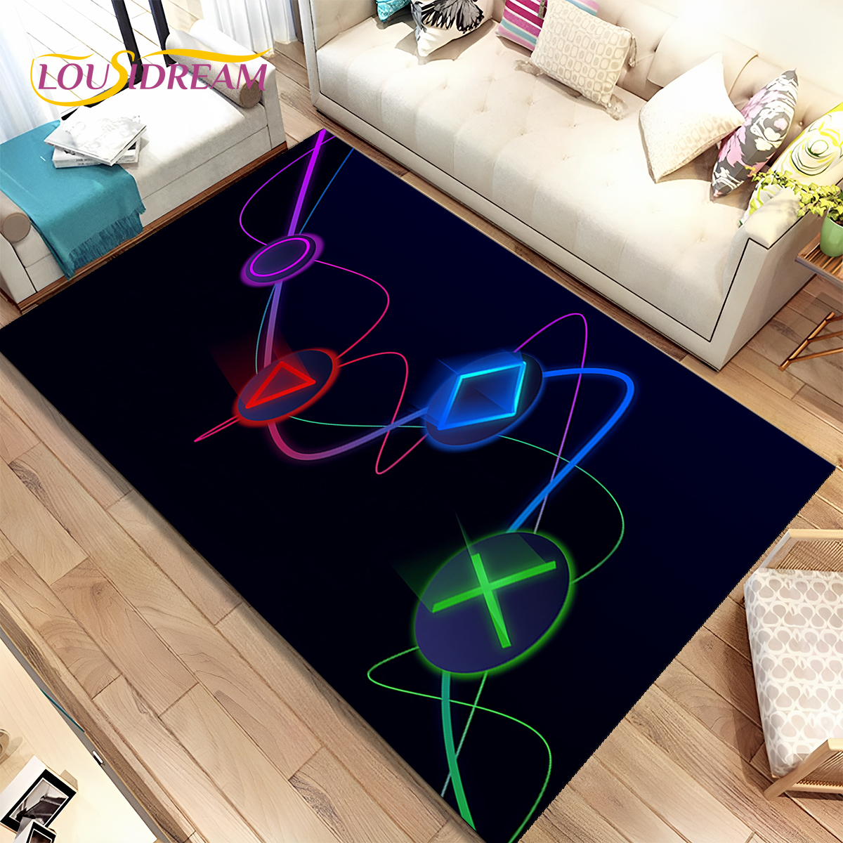 Cartoon Game Gamer Gamepad Rug - огляд і ціна Commercial Printing For Sale