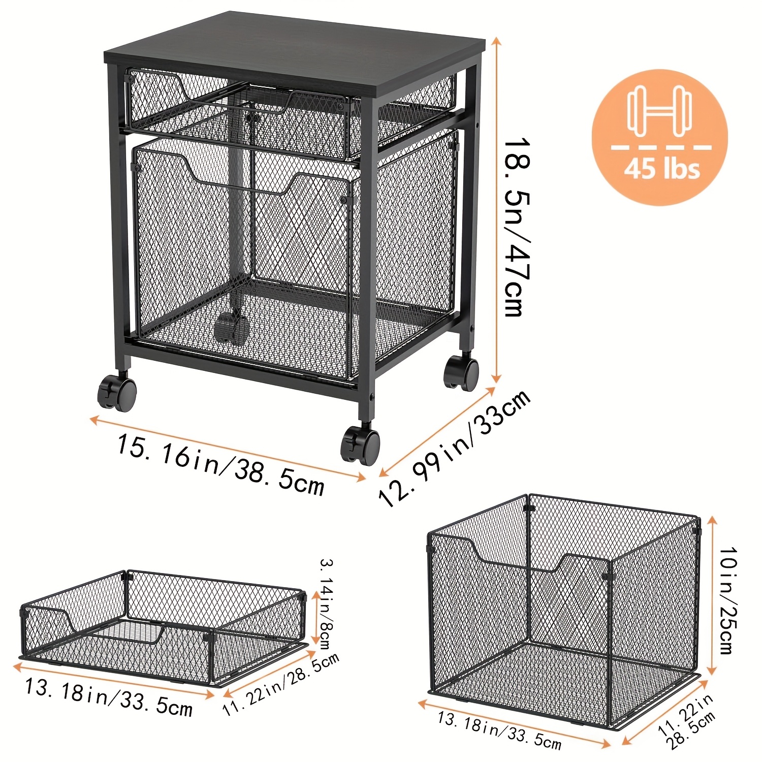 Rolling file cabinet cart, pri - огляд і ціна Commercial Printer