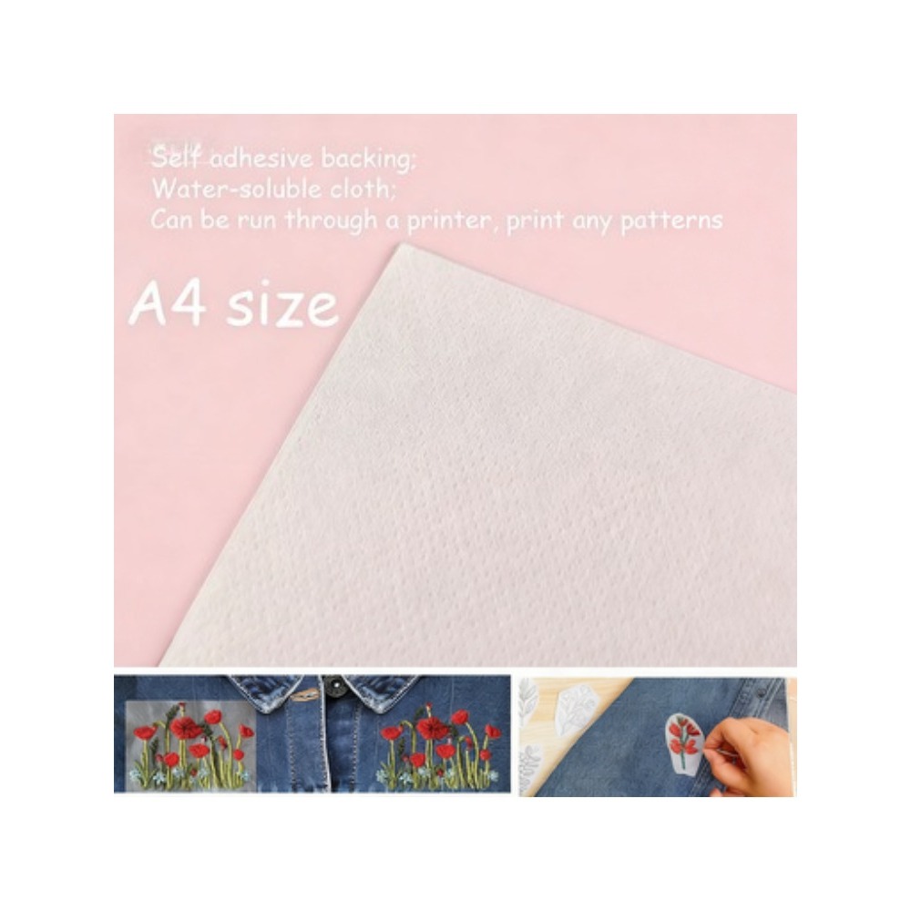 5 sheets A4 Custom Printing Pr - огляд і ціна Embroidery Stabilizer Backing