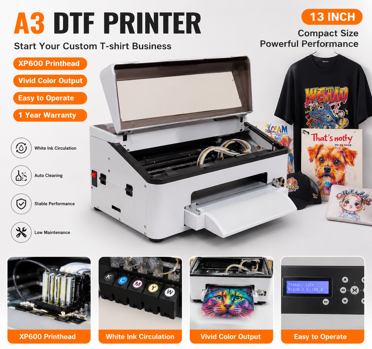 Factory Direct 2026 XP600 A3 D - огляд і ціна Dtf Powder Shaker