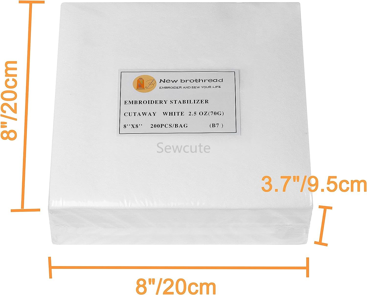 100sheets New brothread Cut Aw - огляд і ціна Embroidery Stabilizer Backing