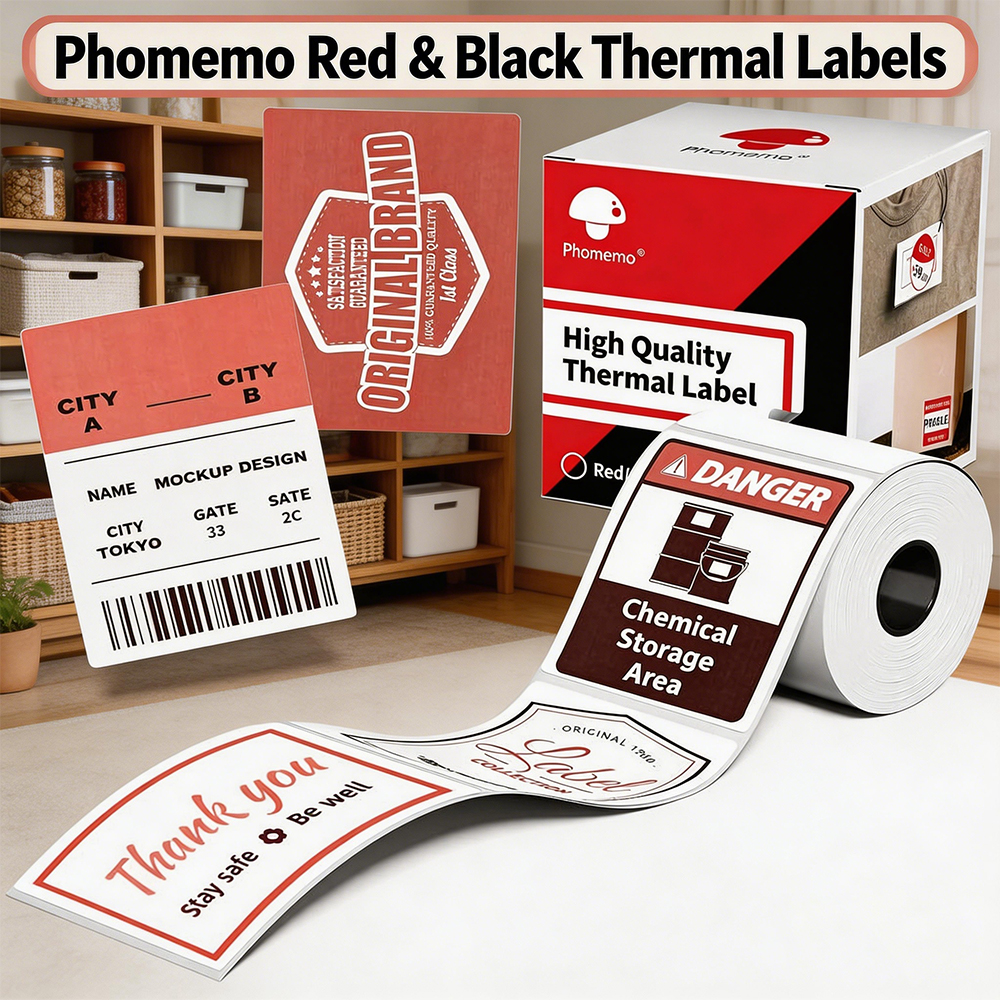 Red & Black Adhesive Thermal L - огляд і ціна Commercial Printer
