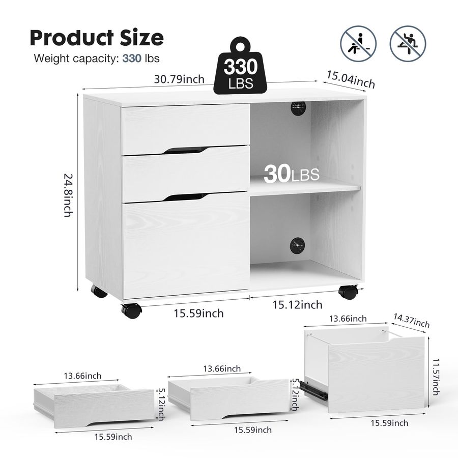 Lateral File Cabinet with 3 Dr - огляд і ціна Commercial Printer